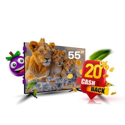 شاشة يونيفا 55 ضد الكسر فل سمارت  جوجل تي في  الافضل في العالم 4K